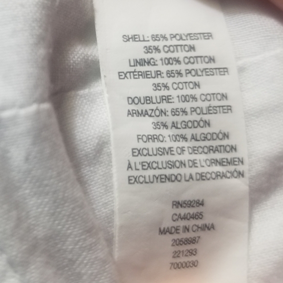 Sweet white cotton/poly sz M hat w flower - Picture 9 of 9